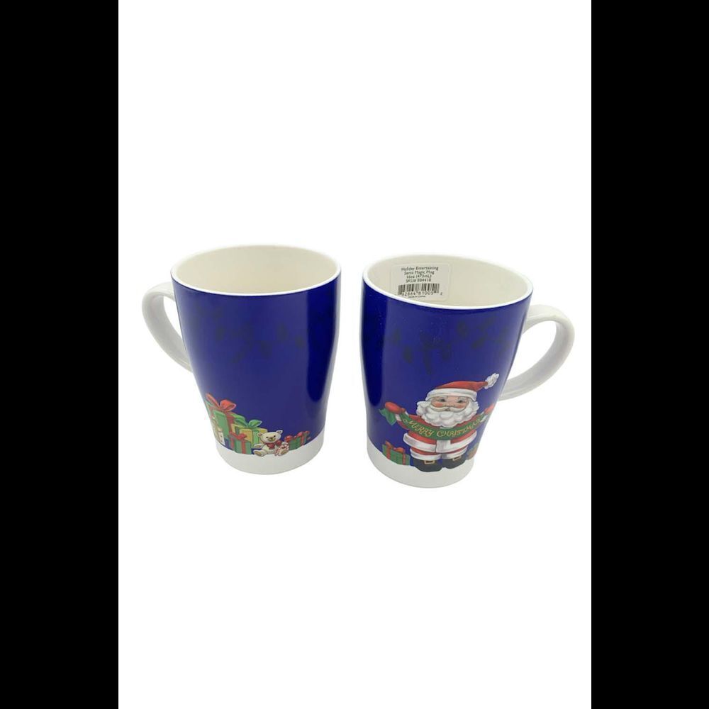 Lenox Holiday Heat-Changing Porcelain Mugs Blue - Set of 2
